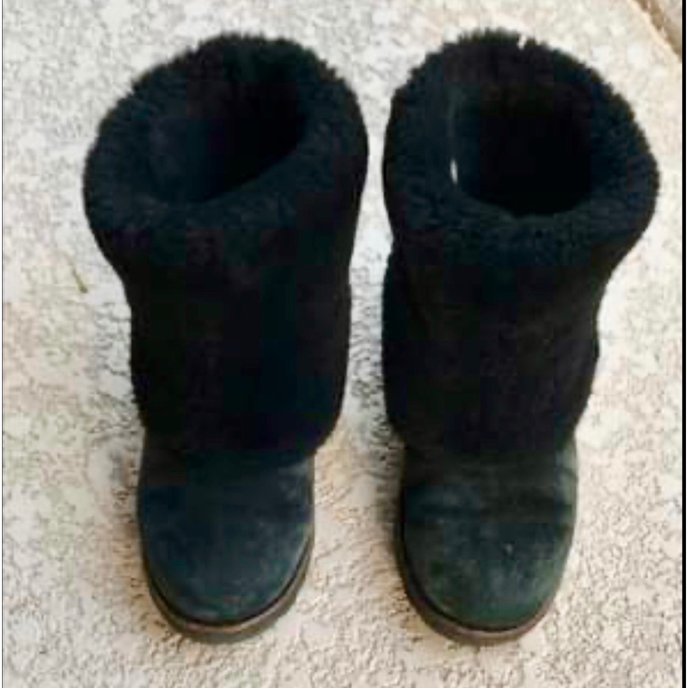 Black UGG Maylin Sheepskin Boots 6